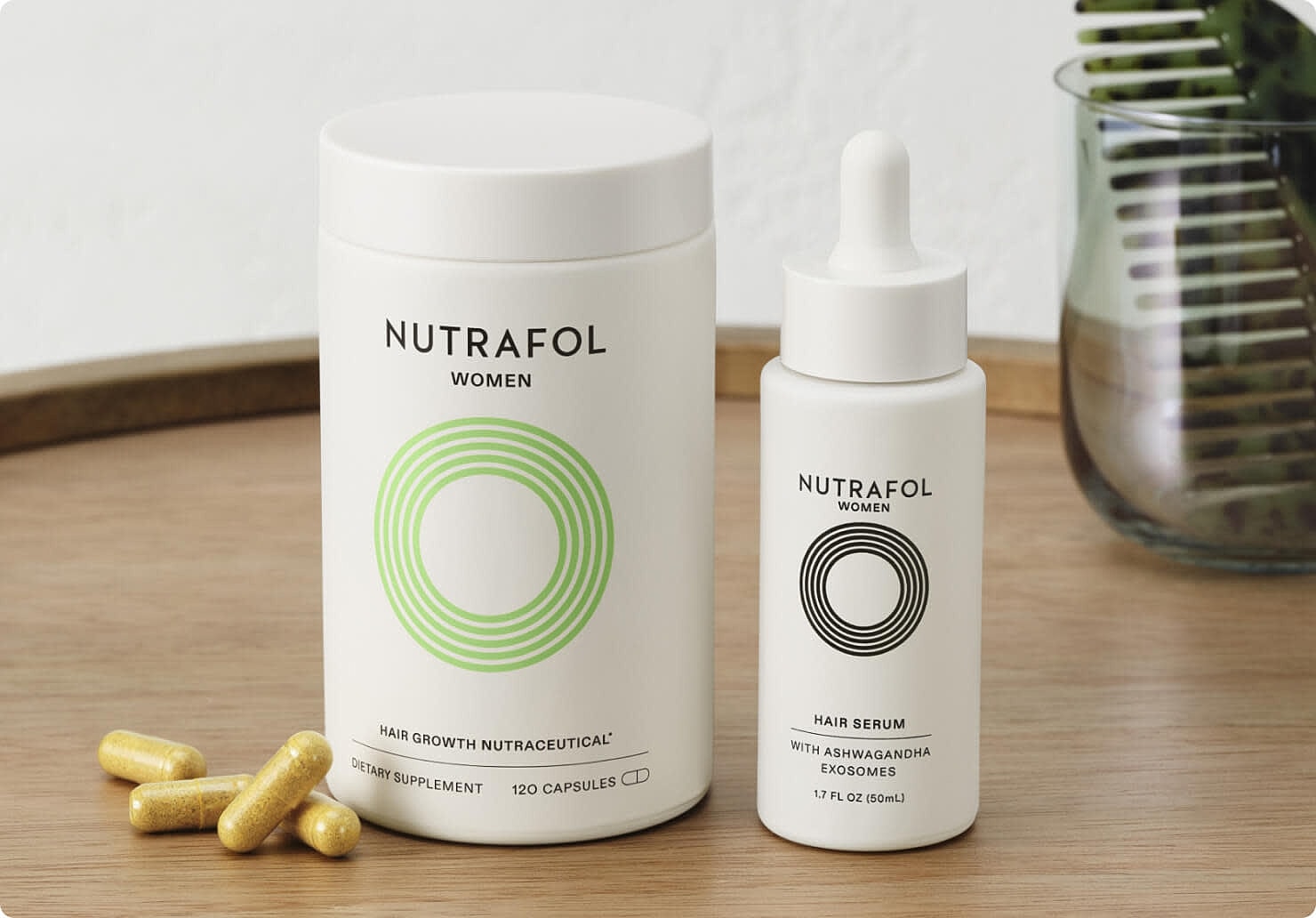 Nutrafol hair growth supplements for women.